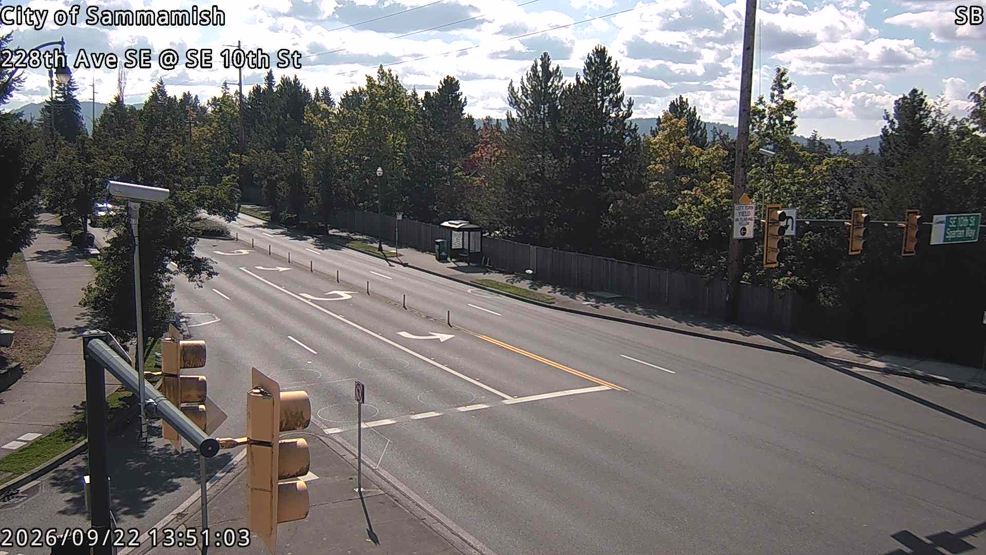 228th Ave SE & SE 10th Street traffic camera