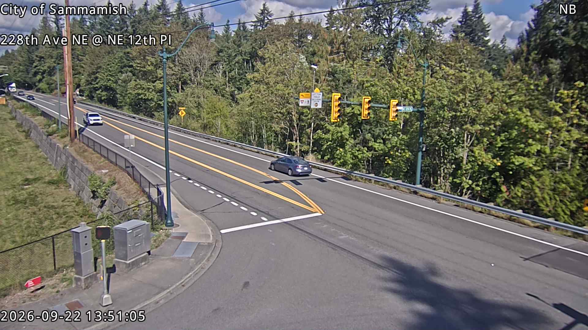 228th Ave NE & NE 12th Place traffic camera