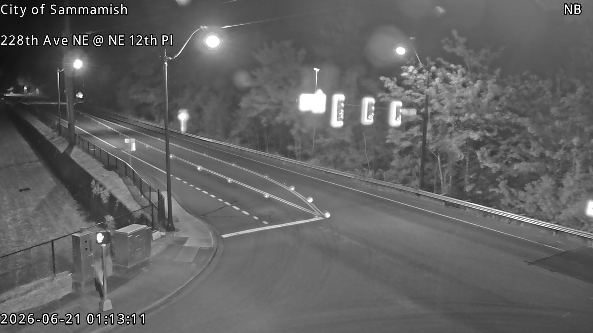 228th Ave NE & NE 12th Place traffic camera